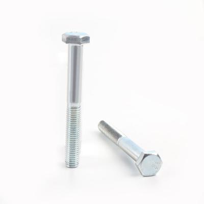 China Steel 8.8 Grade Hexagonal M6 M8 M10 M12 Head Bolts DIN931 for sale