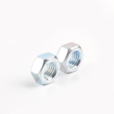 China DIN 934 H-NUT-001 Blue White Zinc Hex Nut Hexagon Nuts for sale