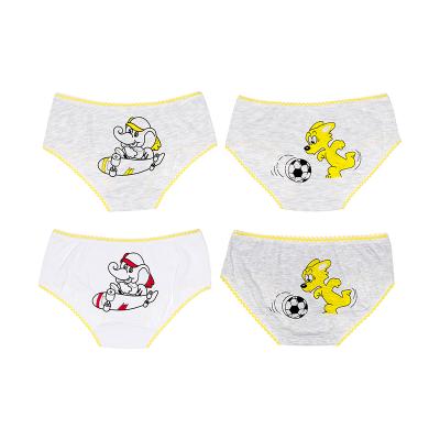 China Hot Sale 100% Breathable Cartoon Cotton Girls Underwear Children Kids Panties Baby Briefs 2PCS/Sets Breathable Underwear Wholesale for sale