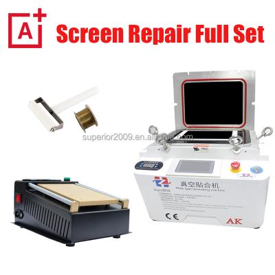 China Machine Repair Shops Full Set LCD Repair Machine with CE for Mobile Phone LCD Refurbishment Glass Separator Laminating from start to finish 2pcs set for sale