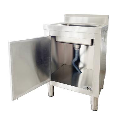 China Without Faucet Pullout Processing Wholesale Price SS Small Size Single Bowl Sink With Cabinet for sale