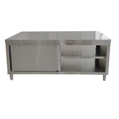 China Modern Desgin The Lowest Price Stainless Steel Kitchen Work Table 2-Tier stainless steel bench for sale