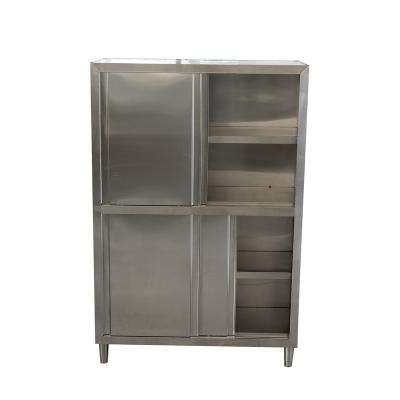 China Modern equipment stainless steel sideboard with sliding doors for sale