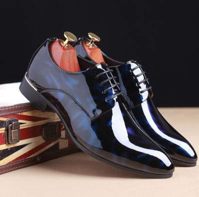 China 48 fashionable large size flat shiny patent leather shoes fashion shoes leather shoes for sale