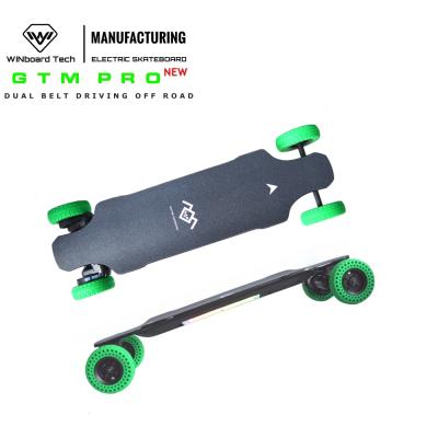 China Customized new PRO 9 inch 180KV adult WINboard versiona GTM belt motor 2 in 1 all terrian electric skateboard for sale