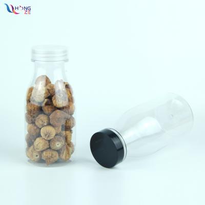 China Cheap Price 300ml 10oz Empty Clear Pet Food Grade Chocolate Candy Dried Fruit Plastic Cookie Jars For Nuts With Lid for sale