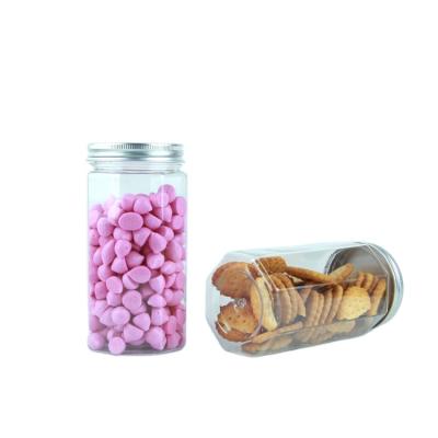 China Hot Selling 350ml Food Grade Clear Octagonal Plastic Cookie Candy Jar 12oz Food Grade Empty Food Container for Nuts and Dried Fruits for sale