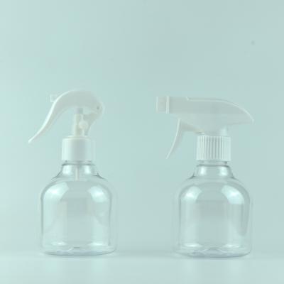 China Cheap Price Personal Care 8 oz Empty PET Clear Plastic Mist Trigger Sprayer Bottle 250ml Fine Water Spray For Disinfection Liquids for sale