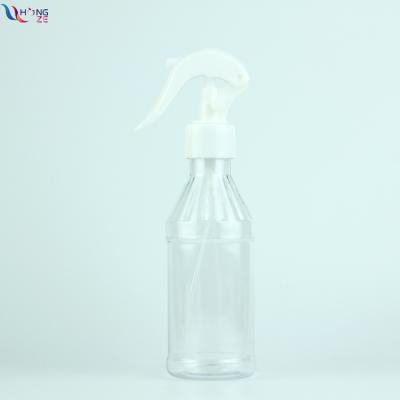 China Wholesale 200ml Personal Care Mini Refillable Empty Clear Plastic PET Garden Trigger Sprayer Bottle For Hair Cutting for sale