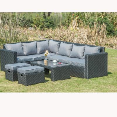 China Outdoor UV Resistant Rattan Sofa Modern Modern Furniture Set for sale