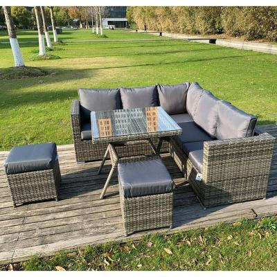 China Modern Outdoor Indoor Use Backyard Porch Garden Rattan Furniture Sets for sale