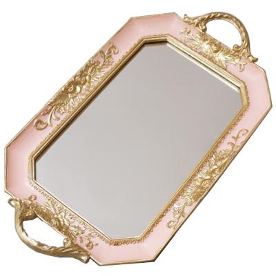 China High Quality Popular Cheap Decorative Dining Table Top Mirror Tray For Resin HY16112 for sale