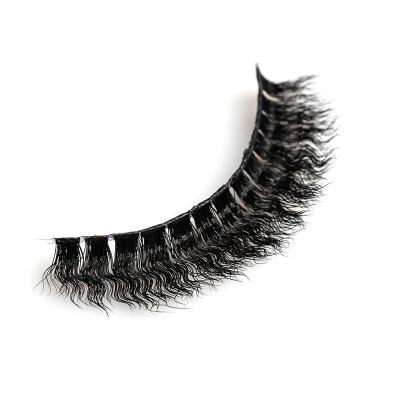 China Real Natural Korean Long Strips Extensions Wholesale Box Custom Made Russian Mink False Eyelashes Sets Natural 3D Seller Full Packing for sale