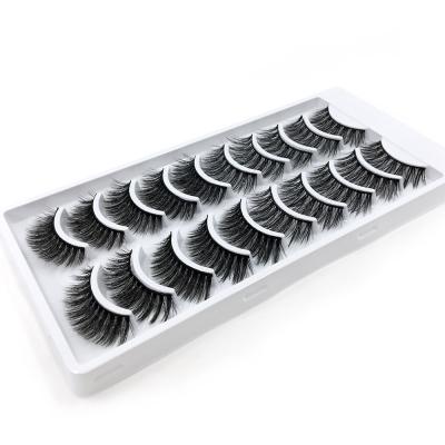 China Tapered lashes wholesale 10 pairs mixed packaging synthetic lashes two styles lashes3d 16mm wholesale seller for sale