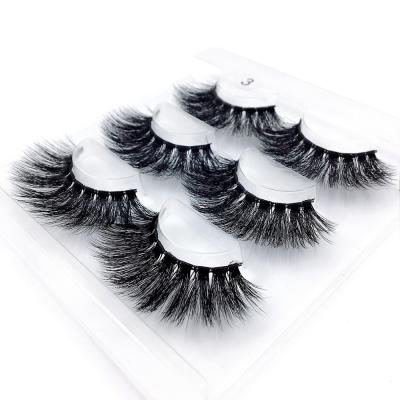 China Premium Seller Thick Mink Fake Eyelashes Private Label 3D Fake Eye Lash Korean DHL Fake Eye Black Box Packing Black Top for sale