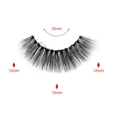 China Long 10 Pairs Natural Magnetic Liquid Eyeliner Eyelash Set Magnetic Liquid Eyeliner False Eyelash Cover Box Ten for sale