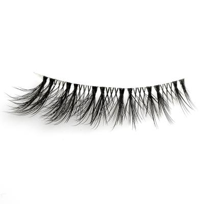 China Original Handmade Transparent Eyelashes Winged Mink Clear Band High-End Products Factory Outlet Terrier Design Wave Hair Products for sale