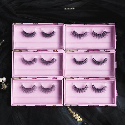 China Hot Sale Original Handmade Transparent Hair Winged Mink Eyelashes High-End Products Wave Design Terrier for sale