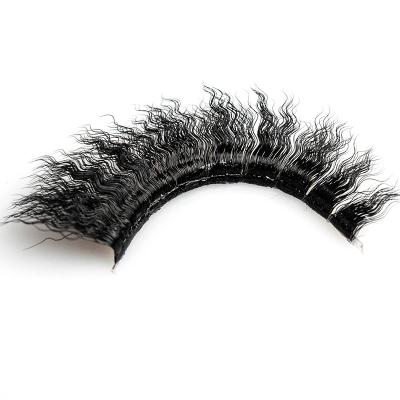 China Winged 2021 Original Handmade Clear Terrier Design Wave Hair Eyelashes 25mm Mink Eyelashes Vendor High-End Products for sale