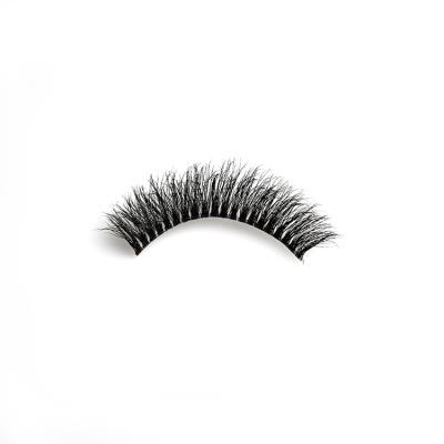 China Quality Guaranteed Natural 13mm Fluffy Mink Lashes 100% 3d Hand Made Mink Fur Eyelash for sale