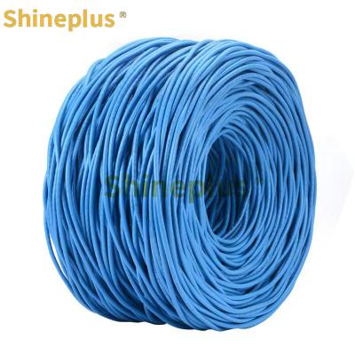 中国 CAT6 UTP シングルストランド銅0.56mmモニタリングワイヤー 23AWG 扭曲ペア 反干渉ネットワークワイヤー 販売のため