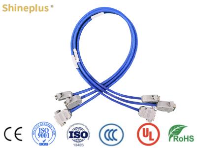 China 300V IP67 19*26AWG DB26 signal industrial wiring harness, nylon braided mesh for sale