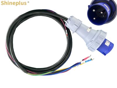 China Ex-Factory Price 63A 250V IP67 Industrial Power Plug Main Wiring Harness For CNC Machine Tools for sale