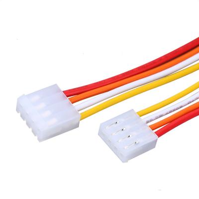 China Electronic Custom 4 Pin Molex 3.96 Pin Header 4P Female Fast Quick Connector Jumper Terminal Wire Harness For Motherboard for sale