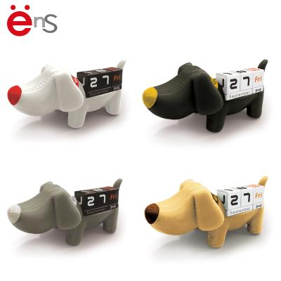 China Cheaper Customized Promotional Table Calendar Kawaii Dog Shaped Calendar for sale