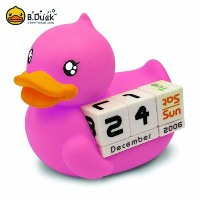 China Cute Table Calendar PVC Calendar for Gifts Duck Shaped Custom Calendar Stationery for sale