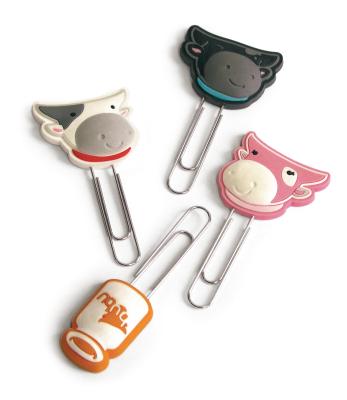 China For Cutting Paper ENS New Design Kawaii Cow Shape Cheap Paper Clip for sale