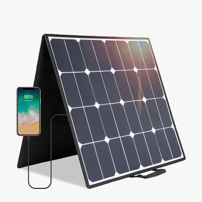 China 900D Solar Panel Charger QC3.0 USB-A Foldable Type-C DC For Jackery Rockpal Solar Generator Power Station for sale