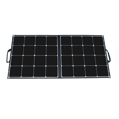 China 900D fabric 100watt portable folding solar bags for laptop charger solar panel foldable kit for outdoor camping for sale