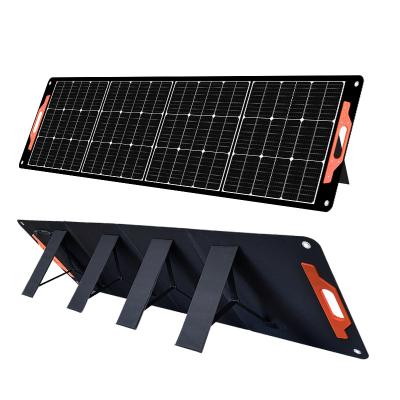 China ETFE Encapsulated 200W Monocrystalline Foldable Solar Panel For Outdoor 166mmx166mm for sale