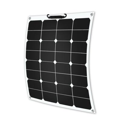 China Wholesale ETFE film flexible 50W solar panel waterproof for RV yacht boat 166mmx166mm for sale