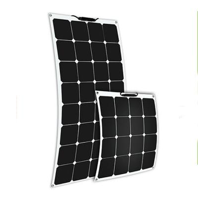 China OEM 50W 100W 18V ETFE Flexible Waterproof Transparent Thin Marine Semi Flexible Solar Panel for sale