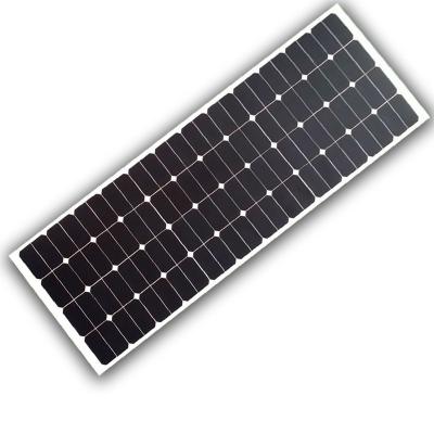 China Highest Efficiency PET+2EVA+CELL+2EVA+White/Black TPT Solar Panels Semi Flexible Sharp Solar Panel for sale