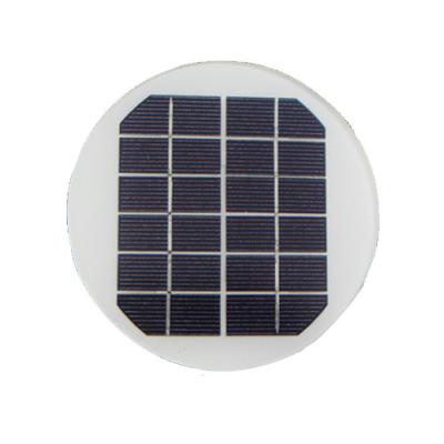 China Lamp Small Customized Tiny Glass Around Monocrystalline 6V 2 Watt Solar Panel For Deck Light for sale