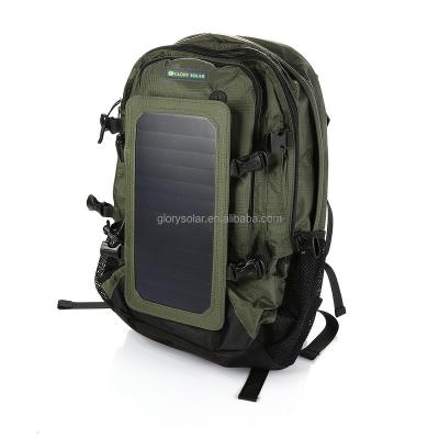 China Chinese factory nylon solar panel backpack bag wholesale upgrade recycle emergency for urgent 10w phone for sale