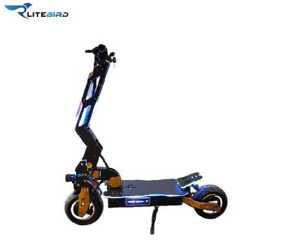 China 2021 New Arrival Z Blade Electric Scooter 2500W*2 Double-motor 72V 35.2Ah Large Capacity Unisex Battery LED Lights Foldable 12Inch Tires for sale