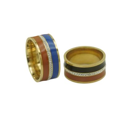 China China Environmental Friendly Manufacture Engraving Delicious Black And Classic Gold Rings Male 18K Ring for sale