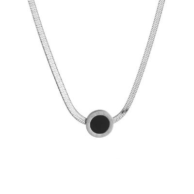 China CLASSIC Hip Hop Hip Hop Classic Silver Tarnish Free Necklace Women Jewelry Titanium Steel Necklaces for sale