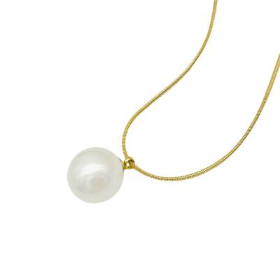 China 2021 New Design Women Fashion Hypoallergenic Jewelry Pendant Necklace Free Nickel and Gold Plated Necklace Jewelry Pearl Necklaces for sale