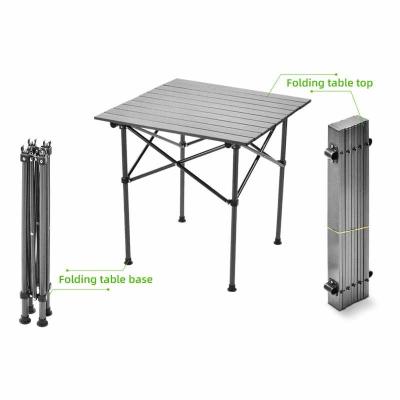 China Factory Price Camping Metal Folding Lightweight High Quality Picnic Table For Outdoor for sale