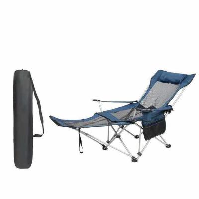 China Easy Outdoor Folding Fishing Camping Chair Office Lunch Break Siesta Recliner Multifunctional Self-propelled Tour Beach Chair for sale