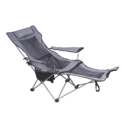 China Contemporary Steel Frame Oxford Fabric Easy To Fit Outdoor Lightweight Office Nap Bed Travel Picnic Camping Fishing Folding Chair With Toe for sale