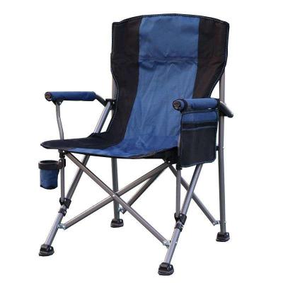 China Lightweight Easy Carry Foldable Camping Camping Folding Chair Outdoor BBQ Beach Fishing Chair With Cup Holder And Carry Bag for sale