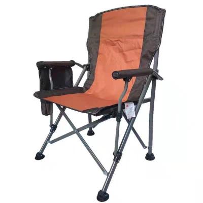 China Portable Oversized Fishing Camping Chairs Easy Storage Oxford Material Durable Fabric Indoor Folding High End Outdoor Picnic Chairs Armrest for sale