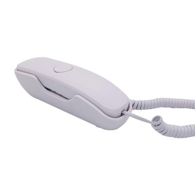 China Home / Office / Business Shape Super Analog Slim Landline Good Shaped Attached Telephones Line Balance Telephone Fixed Desk Attached Hand Held Telephone With One Touch Memory for sale