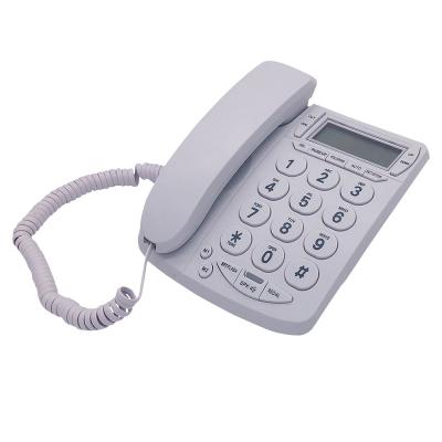 China Home For Seniors Bedroom Telephone Wall Mounted LCD Show Big Button Landline Tied Telephone For Elderly for sale